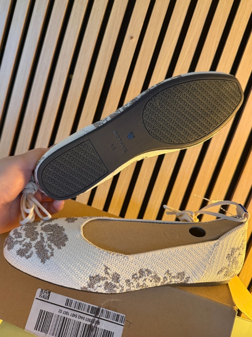 NWT Rothy's The Square Wrap Flats 9.5